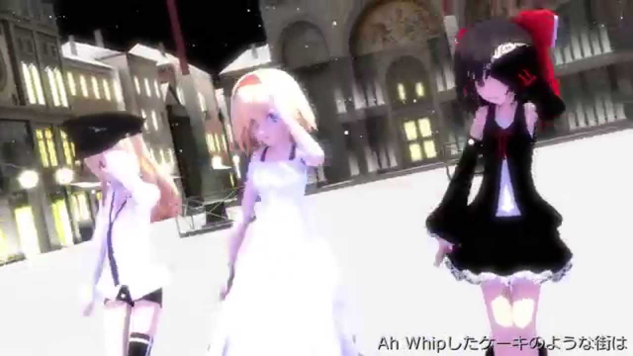 [東方MMD]好き！雪！本気マジック(霊夢・魔理沙・アリス)