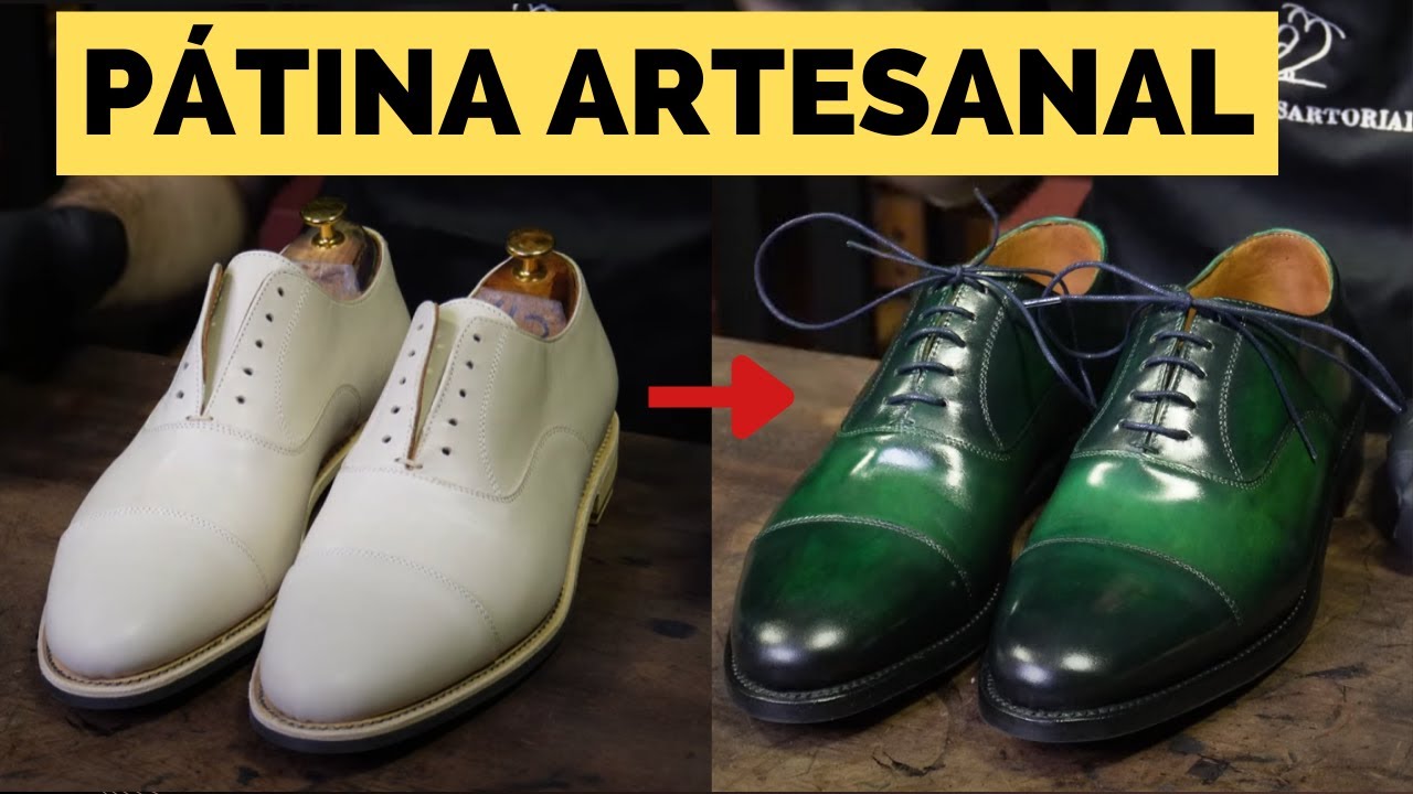 Cómo Hacer una Pátina Artesanal en Zapatos de Cuero Crust | Técnica Paso a Paso