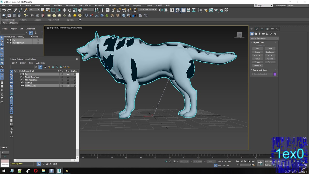Импорт анимации из Скайрима в 3D MAX