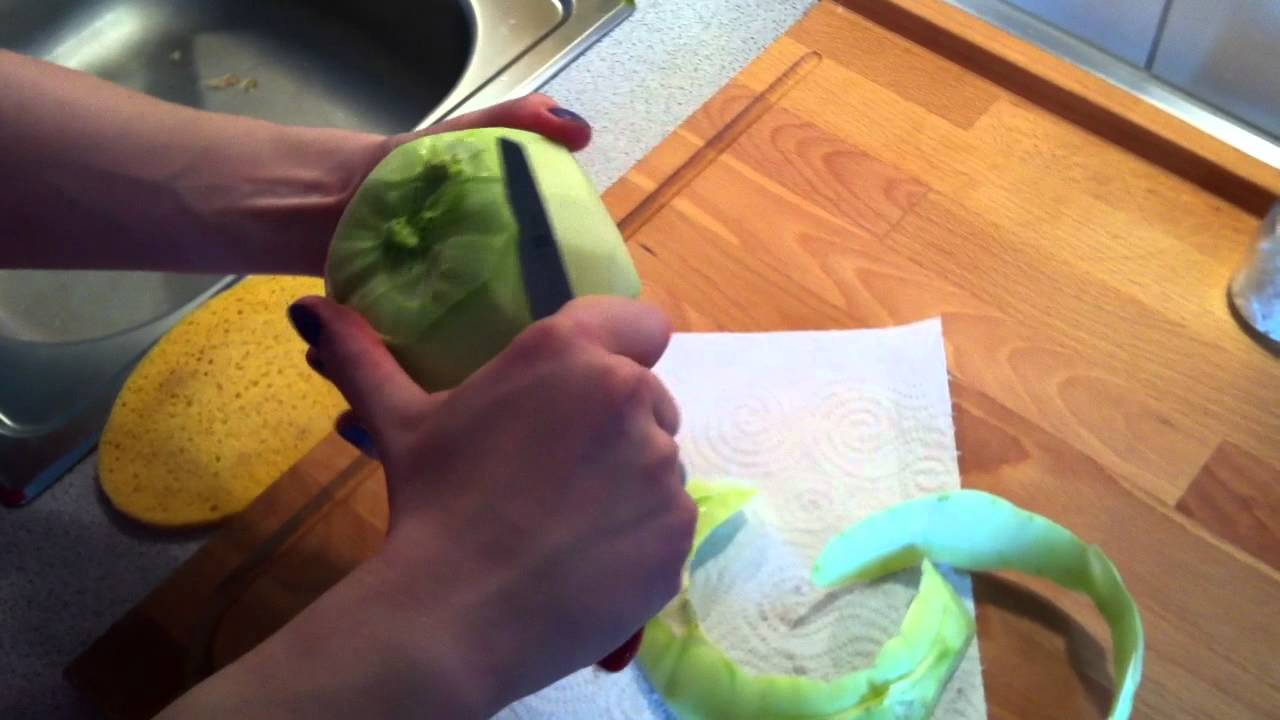 Kohlrabi sch&auml;len - Tipp f&uuml;r Zubereitung von Gem&uuml;se