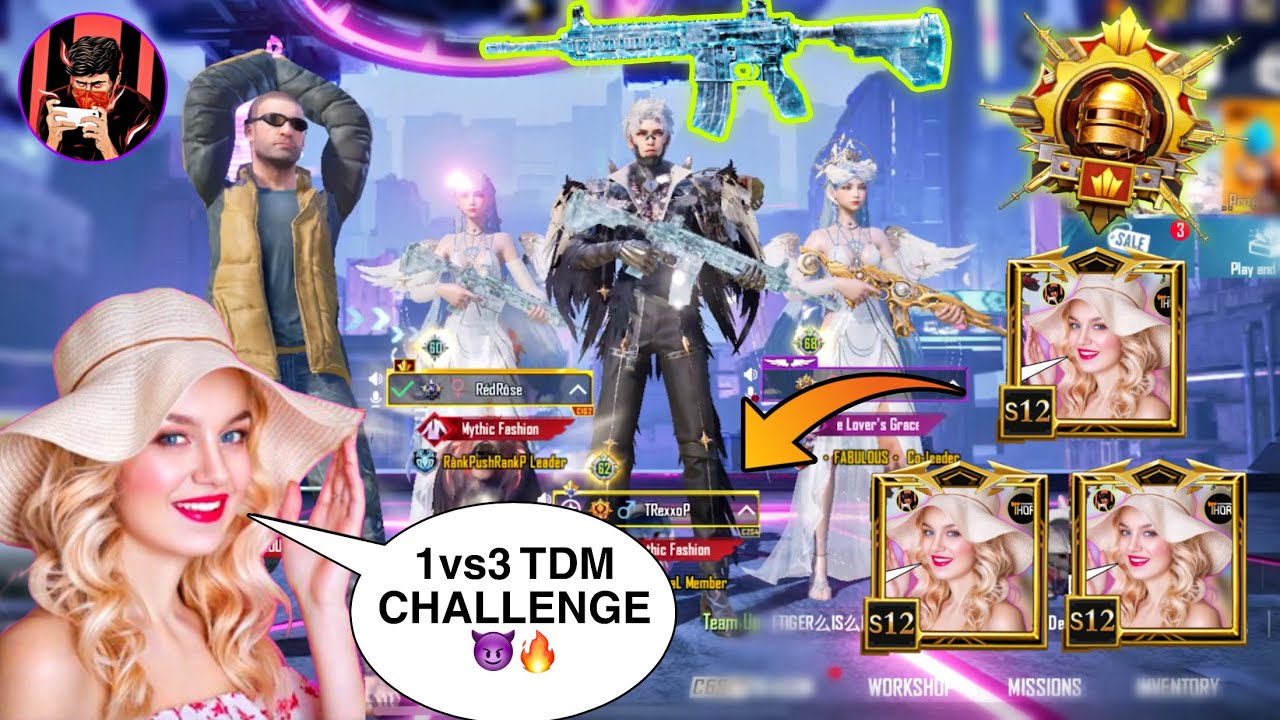 🔥C6S17 CONQUEROR RICH SQUAD CHALLENGE ME FOR 1vs3 TDM With M416 ONLY 😈 SHE GOT SHOCKED OLD | KADAMOP