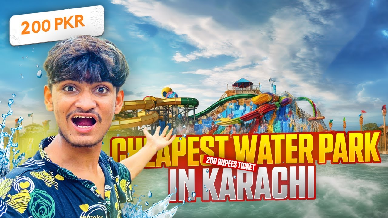 cheapest water park in karachi😱!