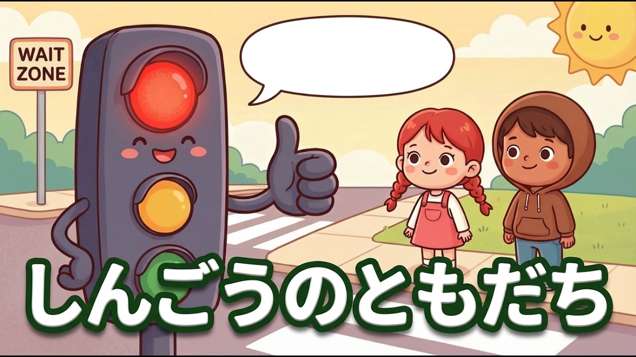しんごうのともだちの歌 🚦 交通安全 横断歩道 | CherryChoco チェリーチョコ | 子供の歌