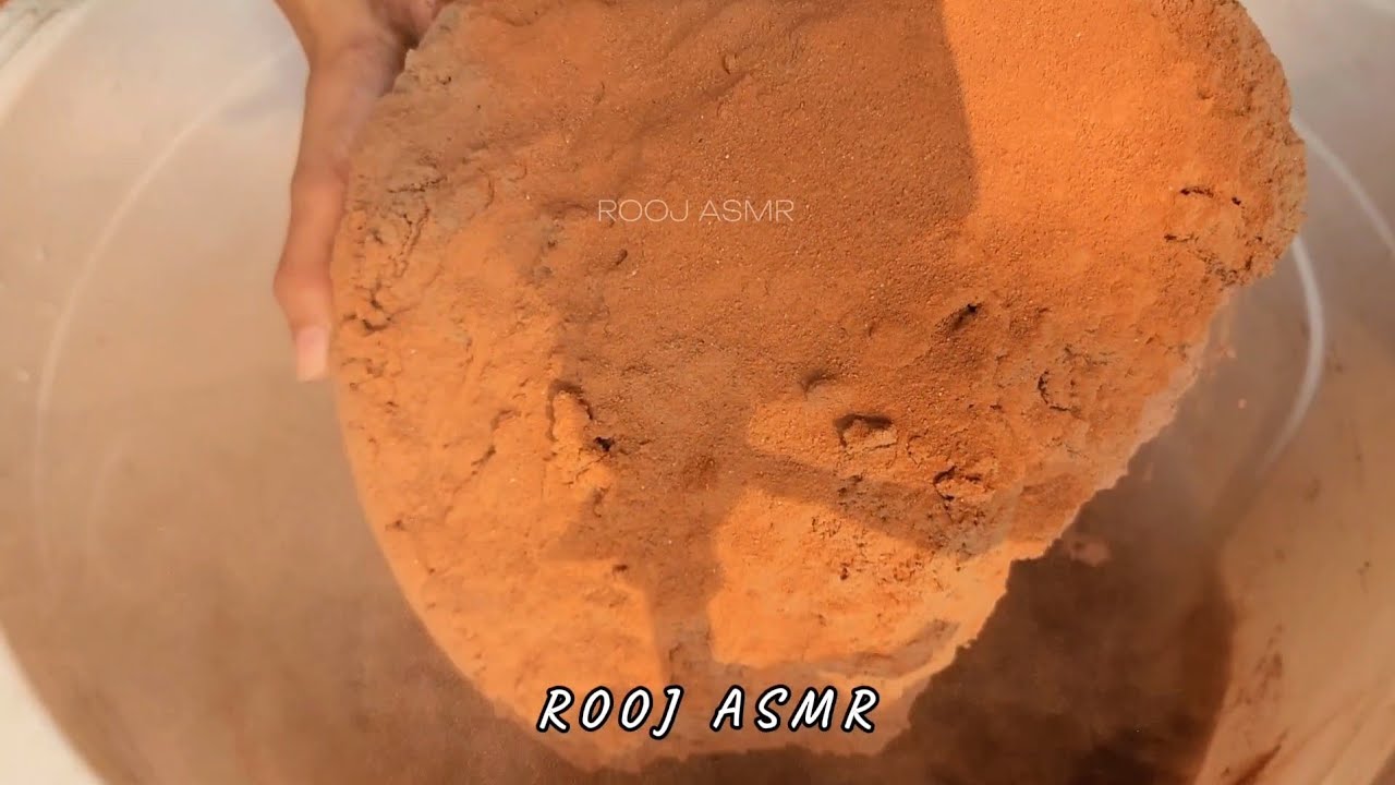 Stoney Red Dirt Foamy Water Crumbles💦Dry Floor Crumbles🌪Damp Crumbling+Pouring & Mixing🤤❤️Satisfying