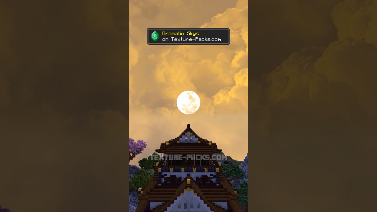 Dramatic Skys Texture Pack for Minecraft ✅
