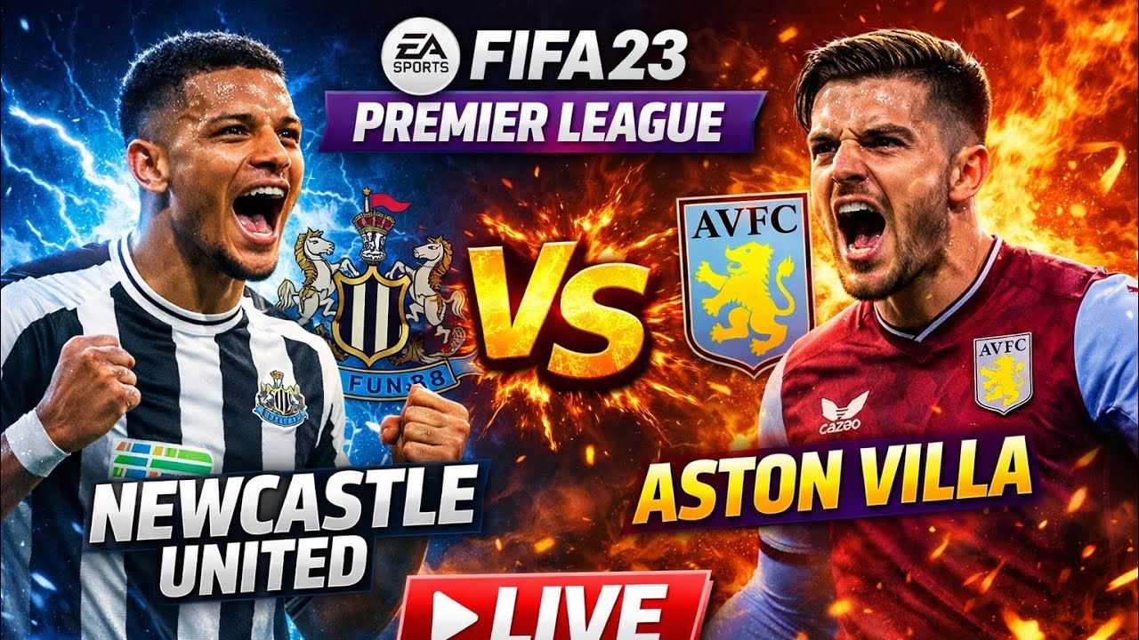 FC 25 - Newcastle United vs Aston Villa LIVE 🔴 | FIFA 23 Premier League Full Match Gameplay