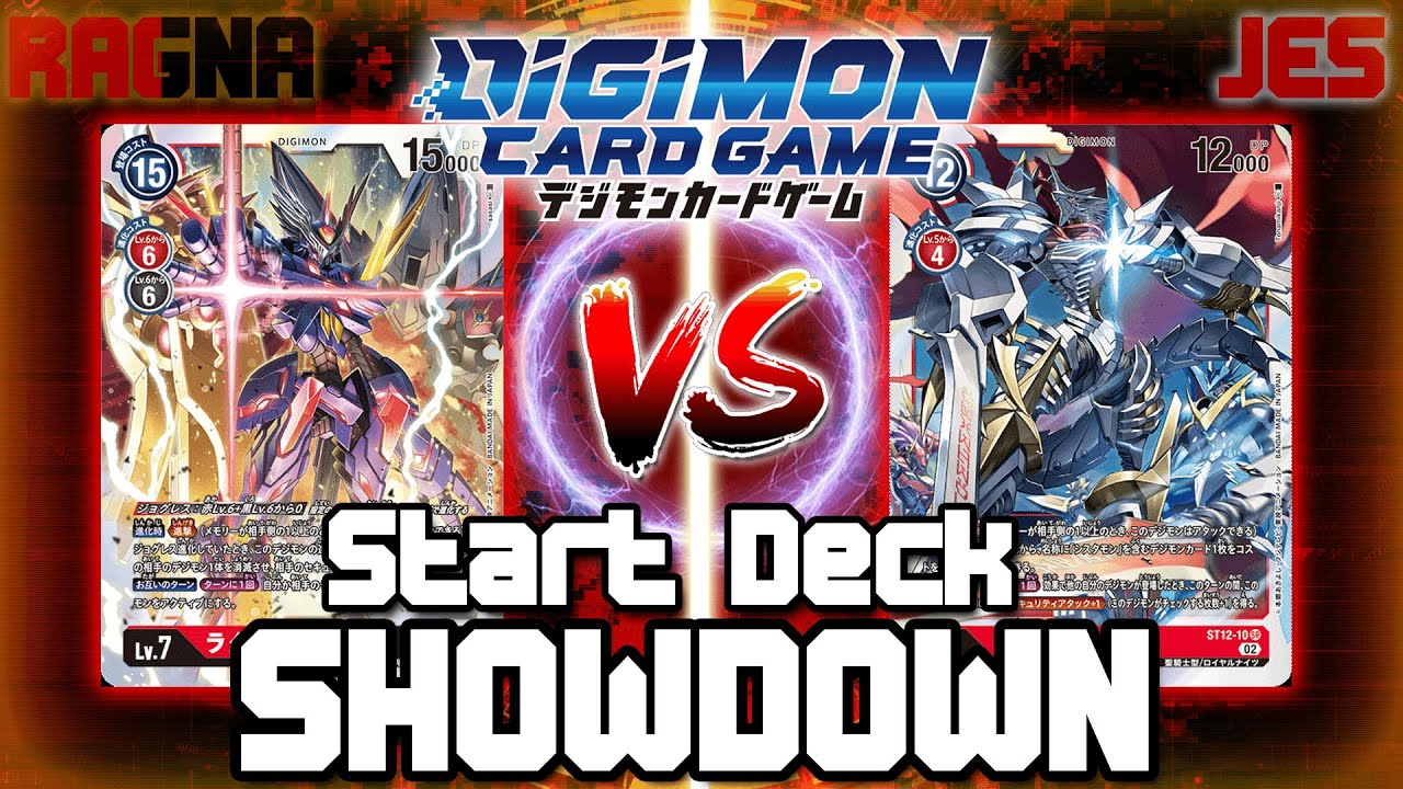 Testing the new RagnaLordmon vs Jesmon Start Decks! | Digimon Card Game ST-12 / ST-13
