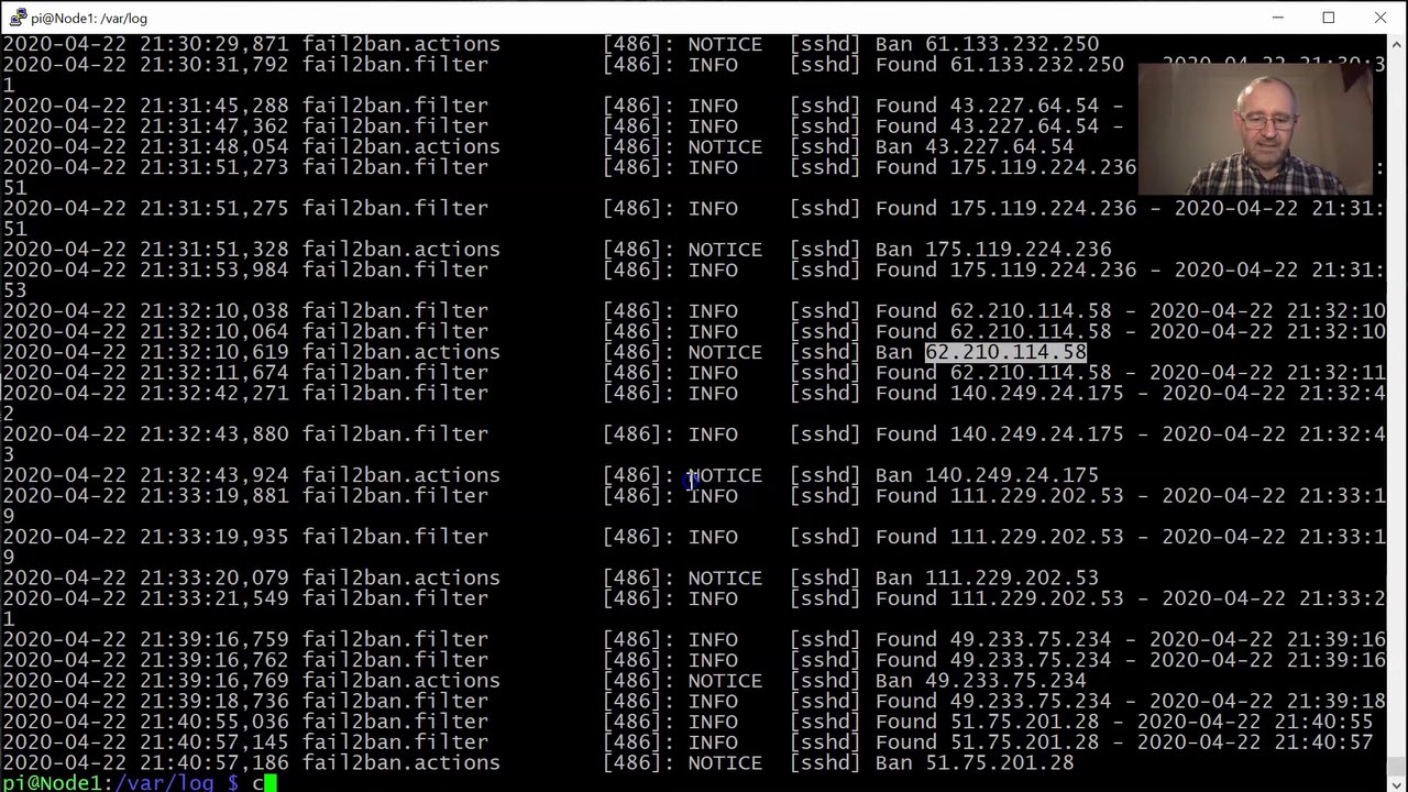 Filtering .log files, with cat, grep, cut, sort, and uniq