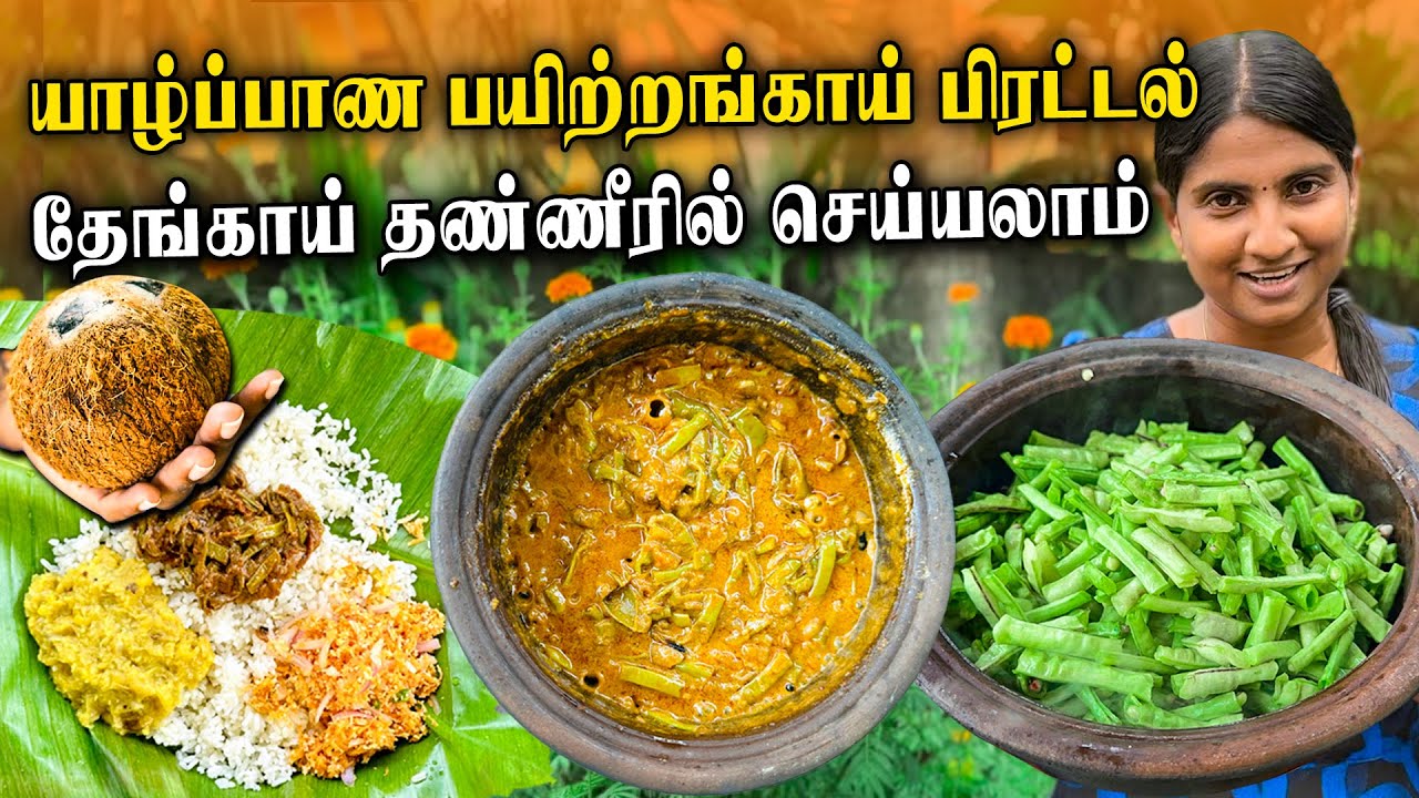 யாழ்ப்பாண சுவை மிகு பயிற்றங்காய்கறி | Jaffna Style Long Beans Curry in Tamil | Payathangai curry