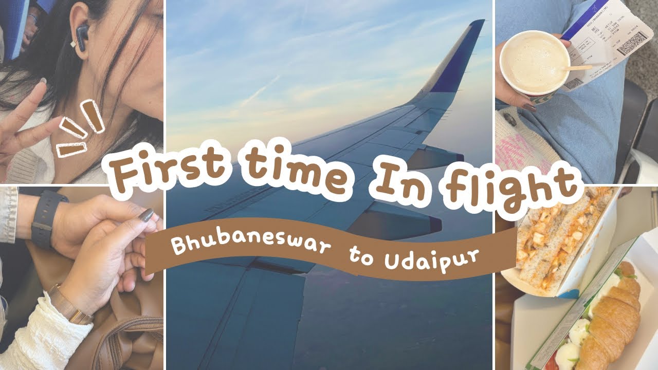First time in Flight ✈️|A Day In My Life Vlog🎀| Aesthetic Vlog🌸|Travelling Bhubaneswar to Udaipur 🪷