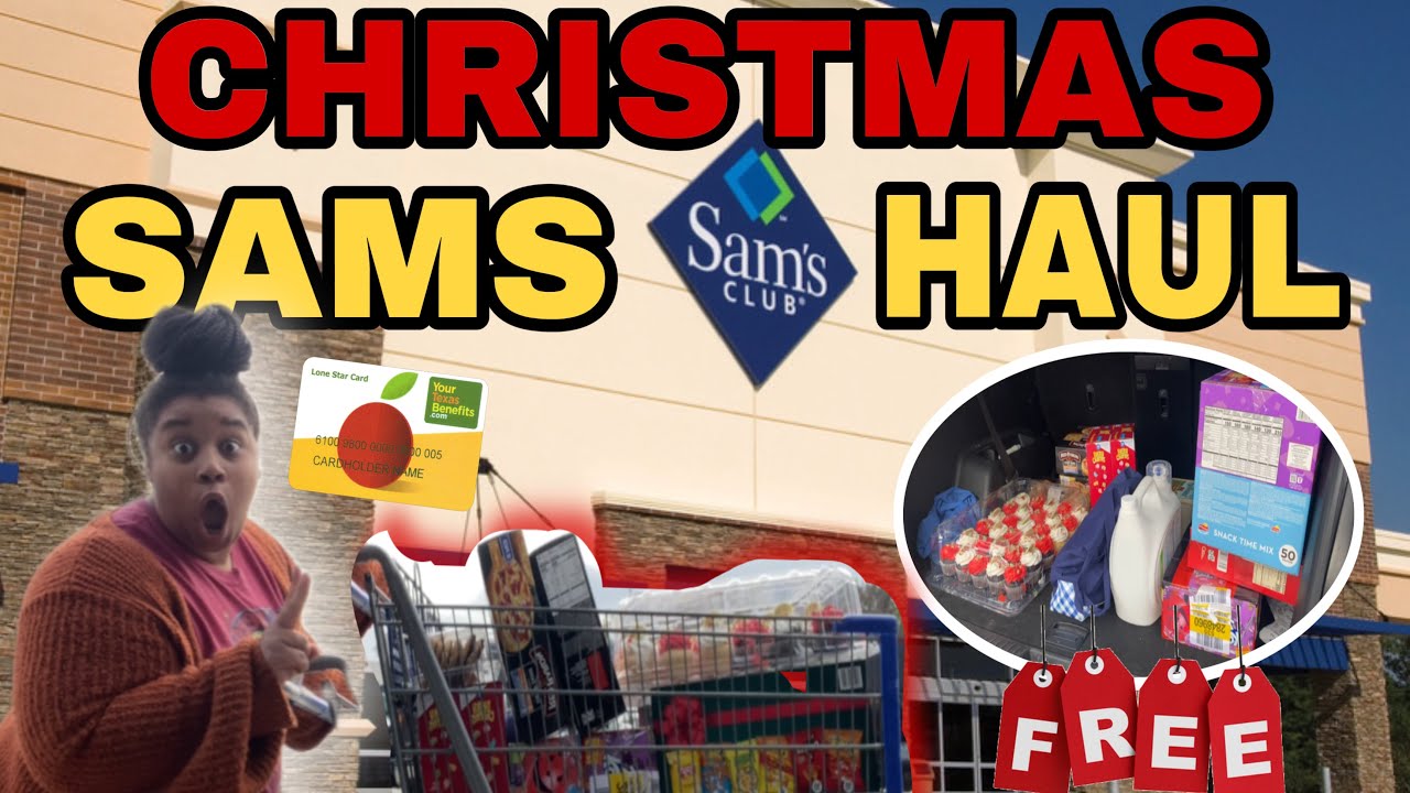 VLOGMAS DAY 14: FREE DETERGENT AT SAMS + AFFORDABLE EBT FOODSTAMP GROCERY HAUL FOR A SINGLE MOM OF 4
