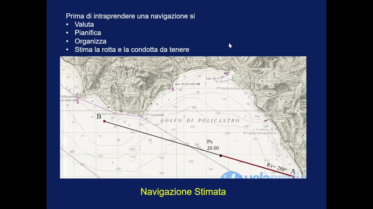 Lezione Esempio   Navigazione Stimata, Punto Nave e Rilevamenti