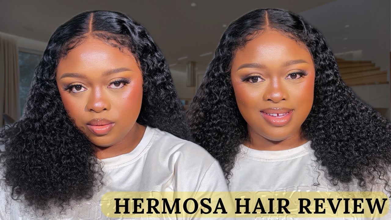 4C CURLY EDGES GLUELESS HAIRLINE INSTALL FT HERMOSA HAIR WITH SUPER NATURAL HAIR LINE
