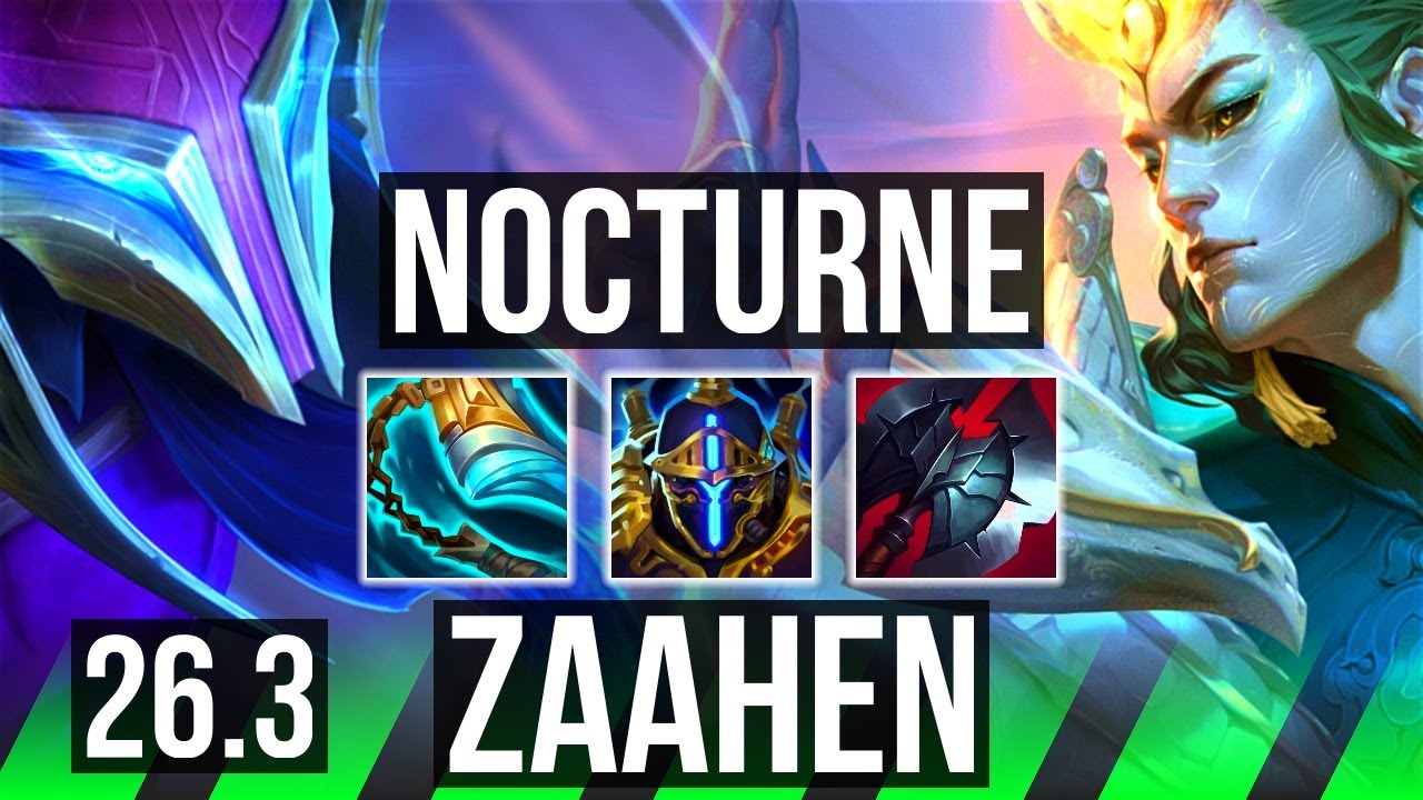 NOCTURNE vs ZAAHEN (JGL) | Good KDA: 10/1/13 | KR Master | 26.3