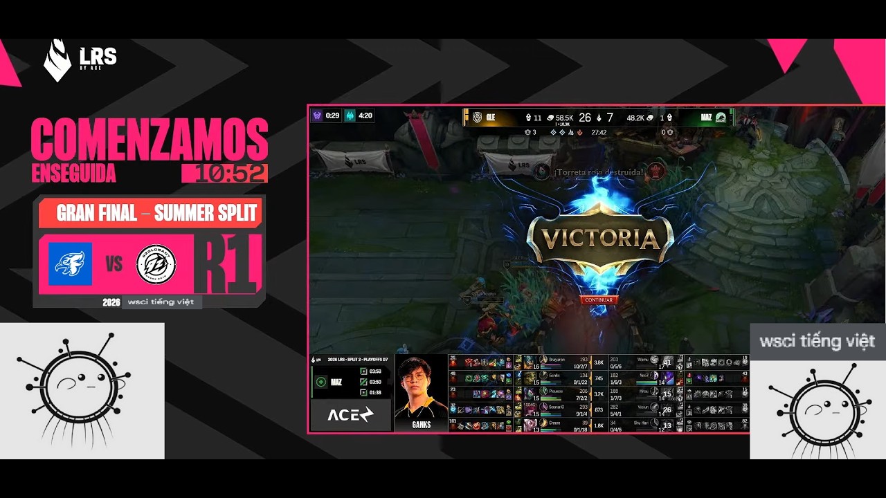 🔴Trực Tiếp WSCI Tiếng Việt: Fuego⁠ vs 9z Globant | WSCI 2026 Americas Qualifier | 17/09/2026 |