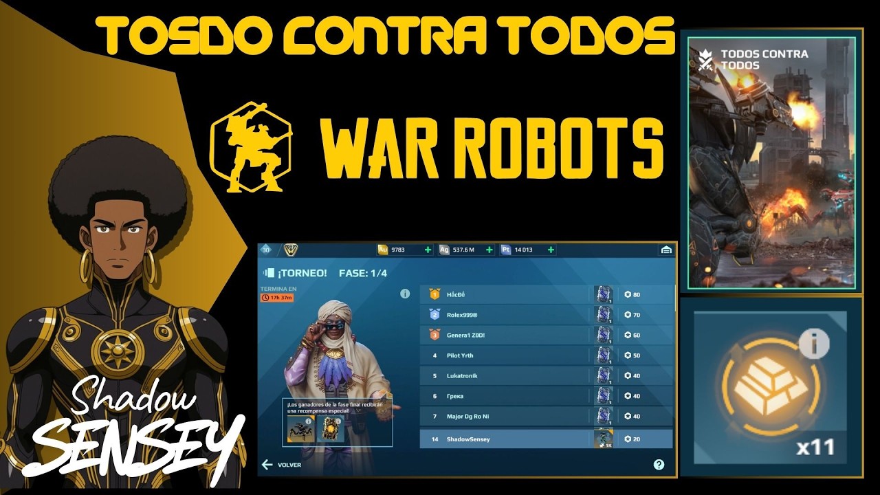 🏆 ESTRATEGIA TOTAL! Torneo de Fases en TODOS CONTRA TODOS | #warrobots