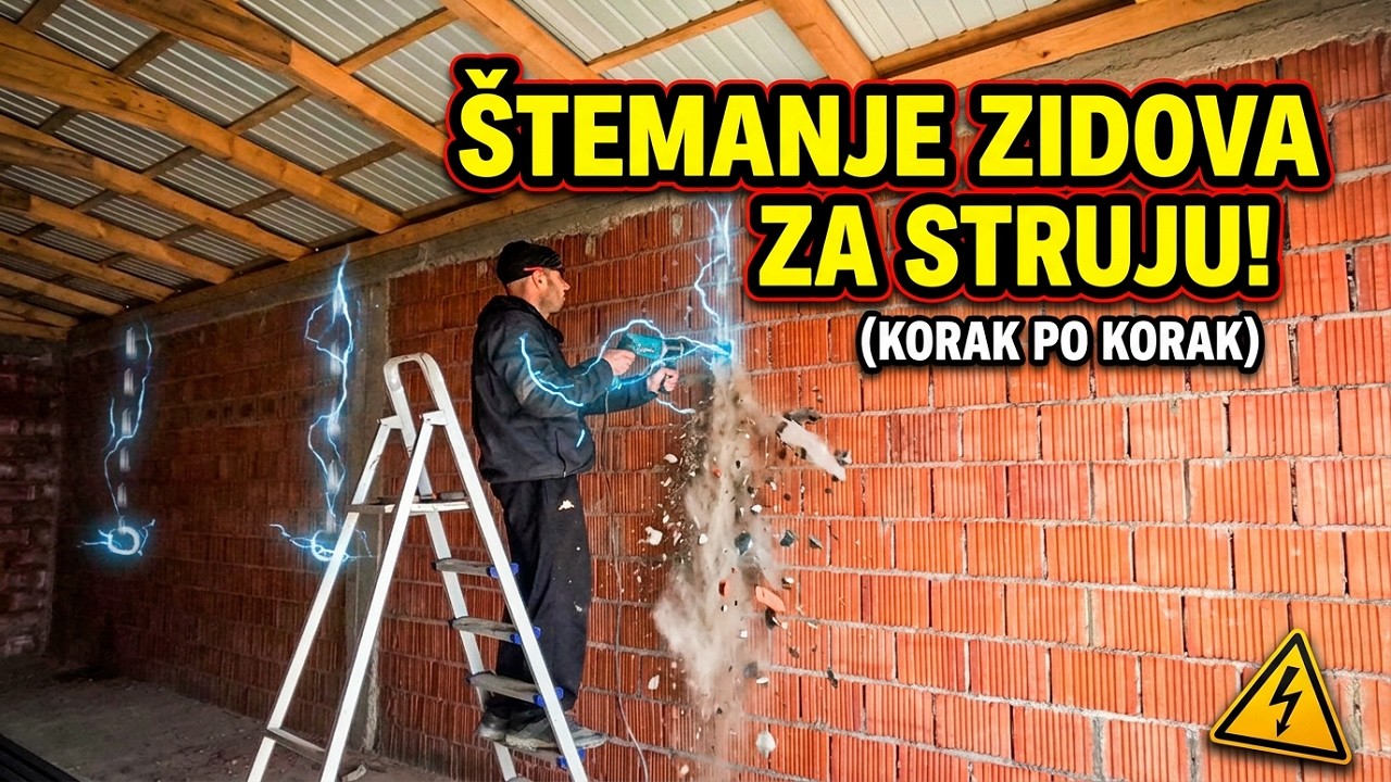 Kako sam pripremio garazu za struju - Chasing walls