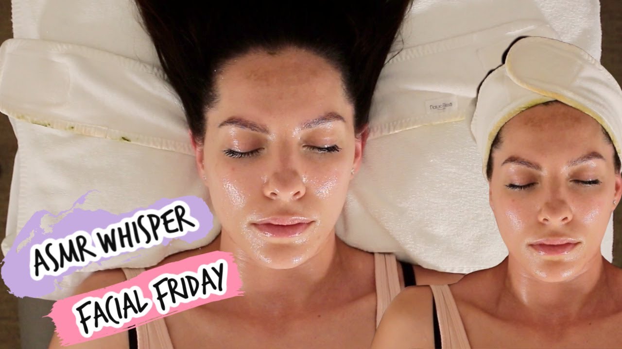 ASMR whisper facial treatment for deep relaxation, de-stress, anxiety, and sleep