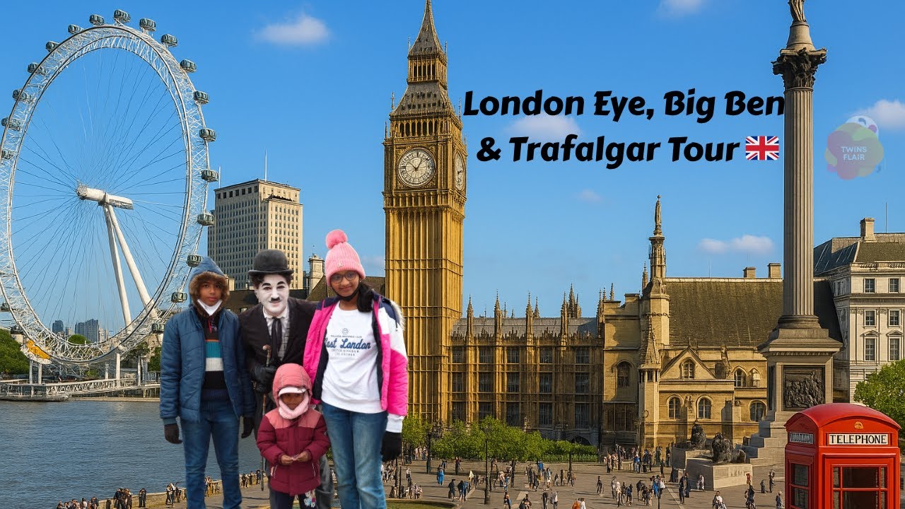 Iconic London Tour: Big Ben, London Eye, Trafalgar Square & Classic Red Bus Ride 🇬🇧|Red phone Booth