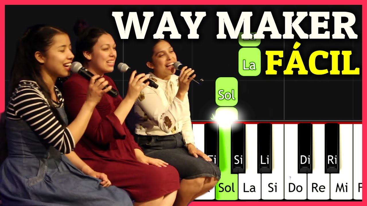 WAY MAKER / Milagroso Abres Camino / Aqui Estas PIANO TUTORIAL / Notas Musica Cristiana Piano Facil