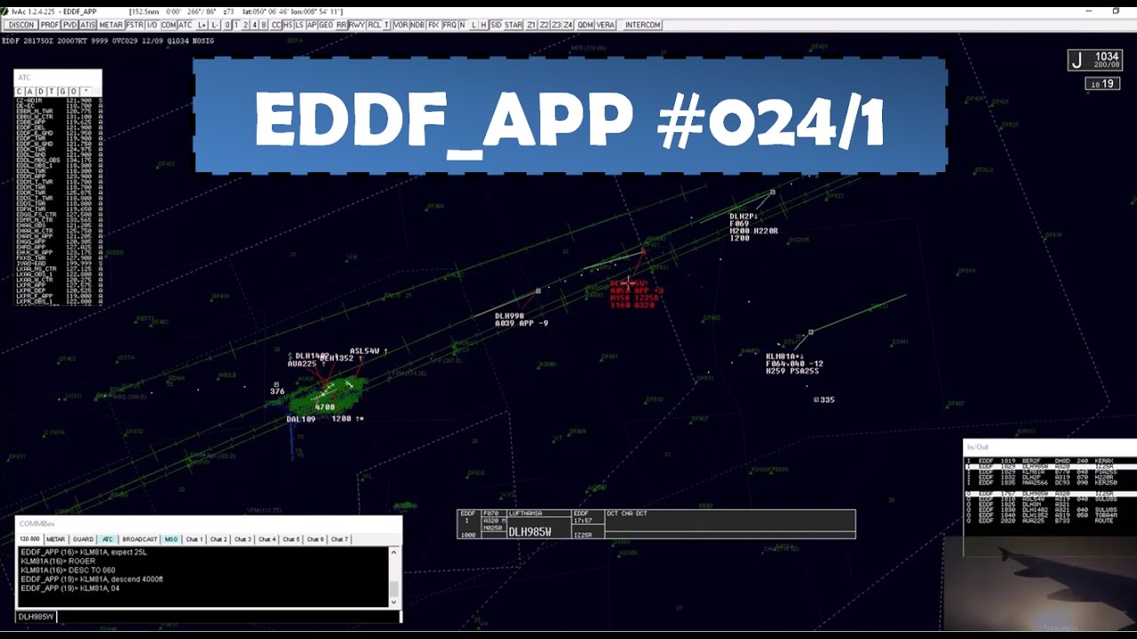 EDDF_APP!! Endlich Langen Radar auf IVAO #024 Part 1/2 [HD]