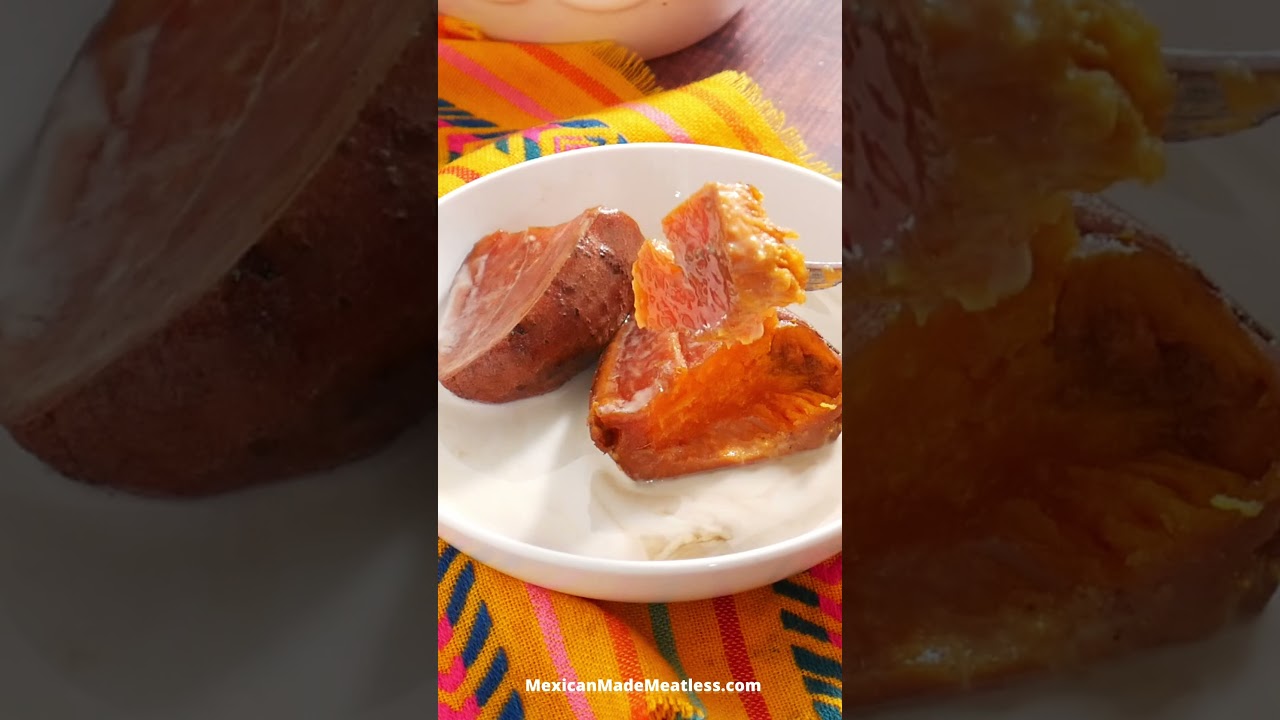 Meksykańskie słodkie ziemniaki z mlekiem (Camotes con Leche) #słodkieziemniaki #camotes #wegański...