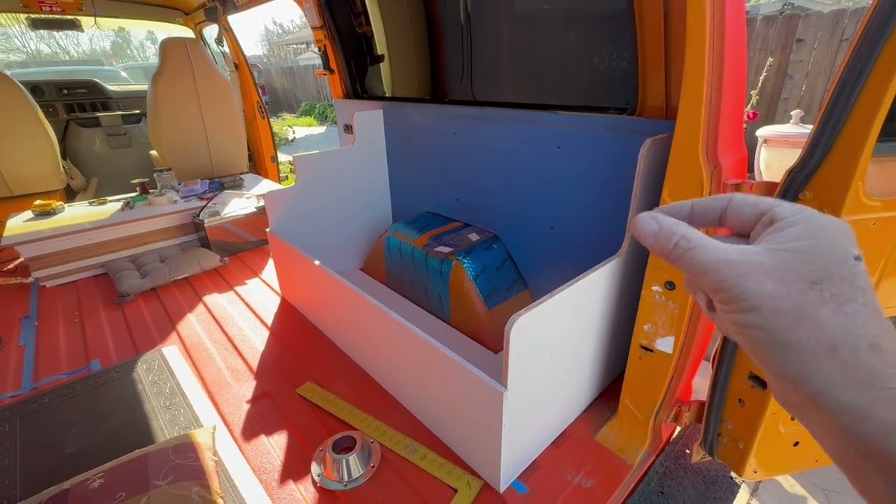 91 Dodge camper van project,Finally got started on my cabinets 