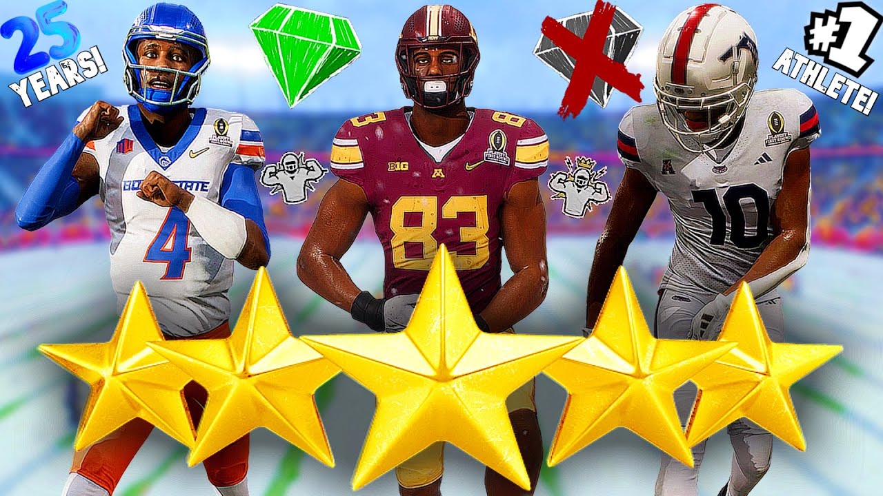 I Followed the Careers of EVERY Number 1 Athlete Recruit in 25 Years of College Football 26 Dynasty!