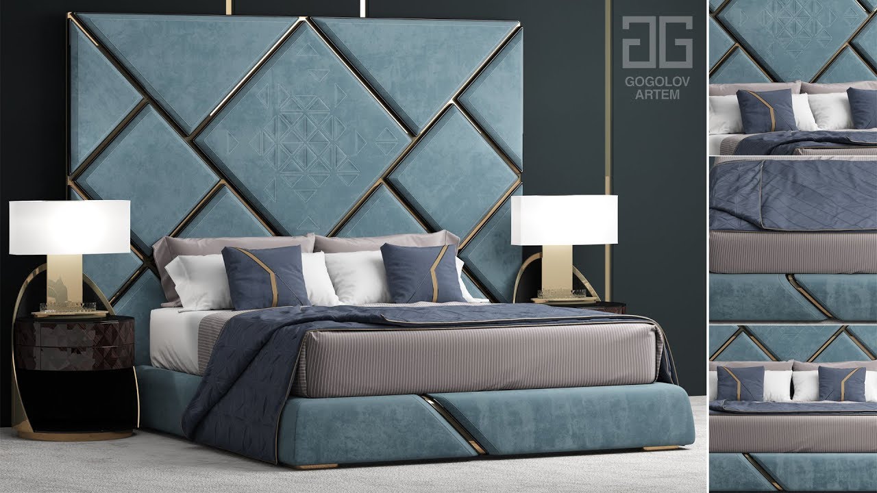 №84. Моделирование кровати " Bed 2084" в 3d max и marvelous designer