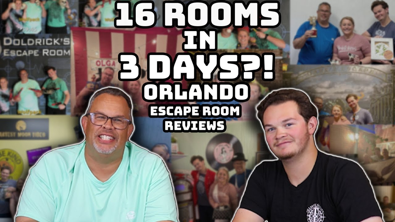 Orlando Escape Room Vacation. 16 Games in 3 days.