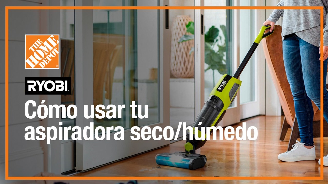 Cómo usar tu aspiradora seco/húmedo de Ryobi