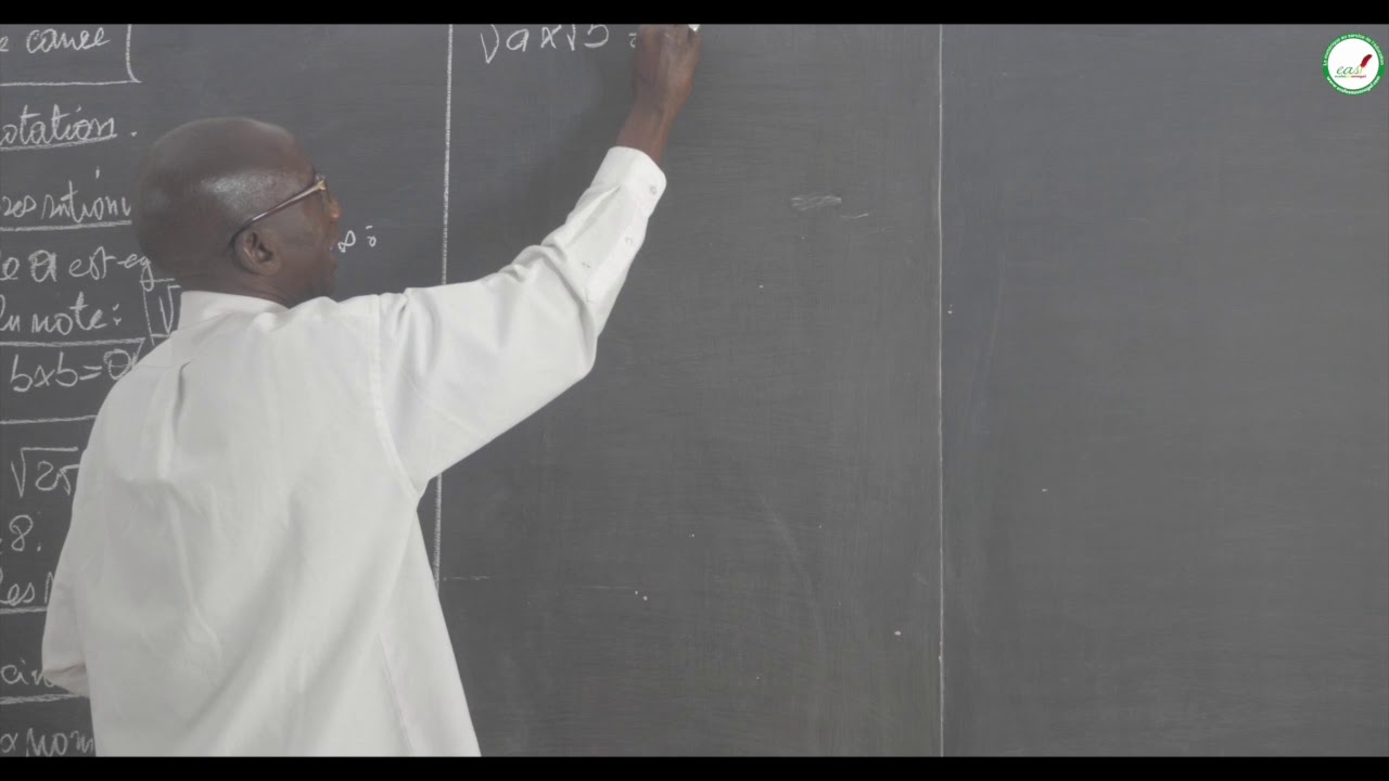 Cours - Troisième - Mathématiques : La racine carrée / Définition et notation / M. Diop