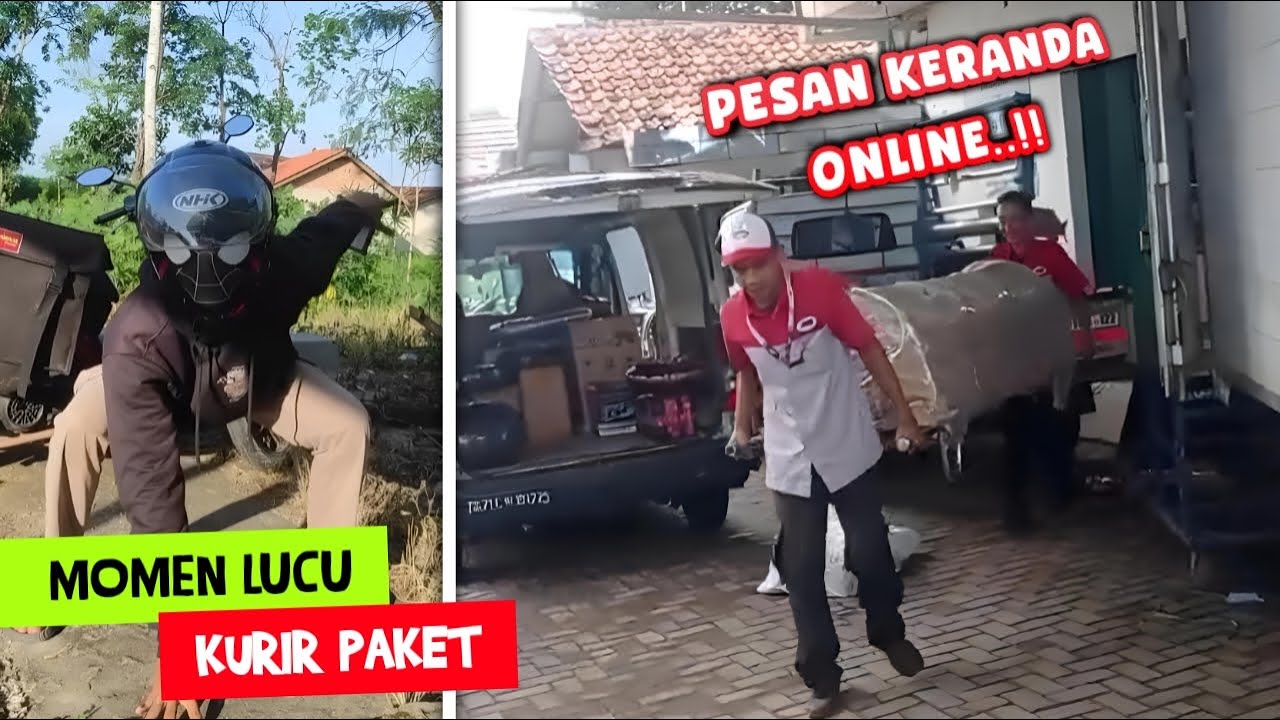 PESAN KERANDA ONLEN..!! Inilah Deretan Momen NGakak Kurir PAKET  - Part 11