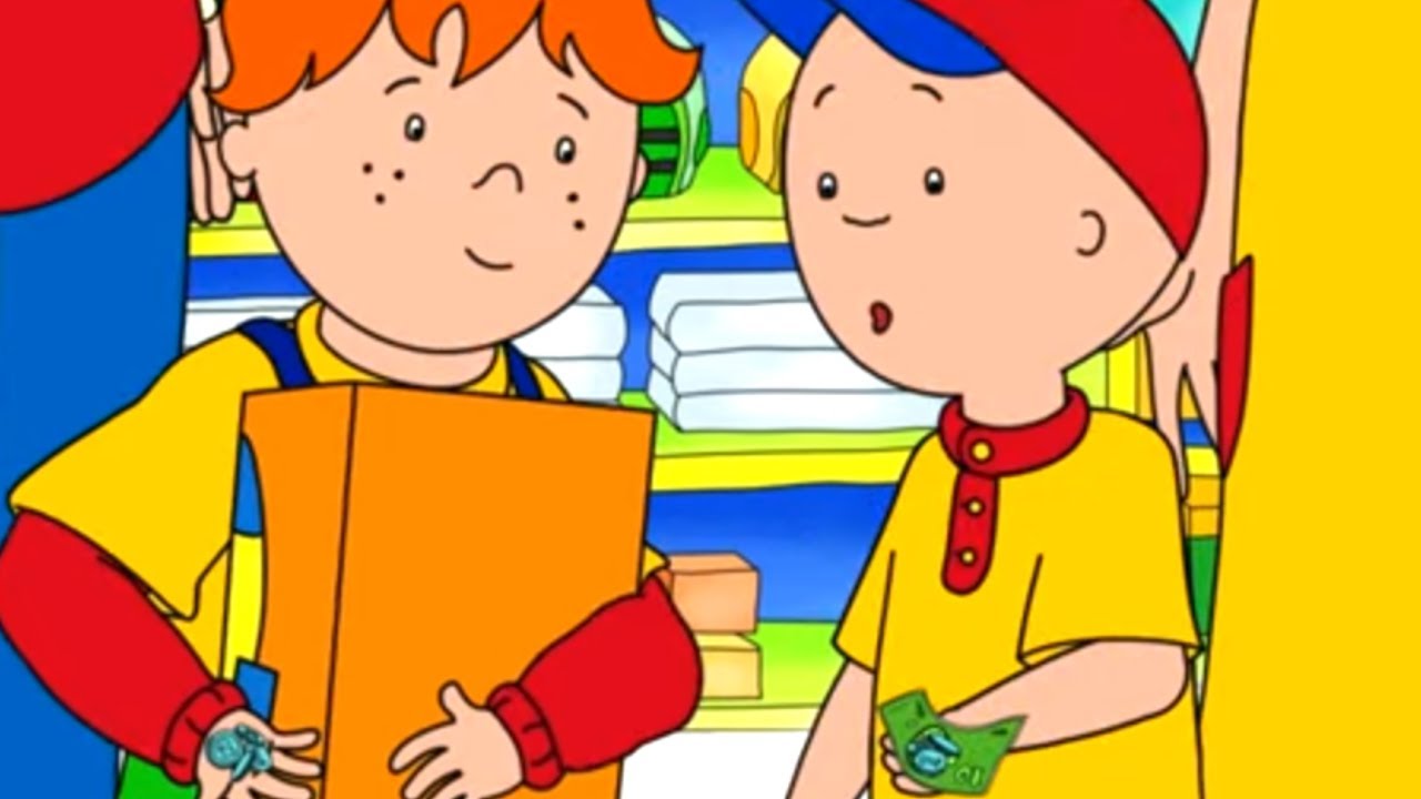 Caillou and Leo Go Shopping | Caillou Cartoon
