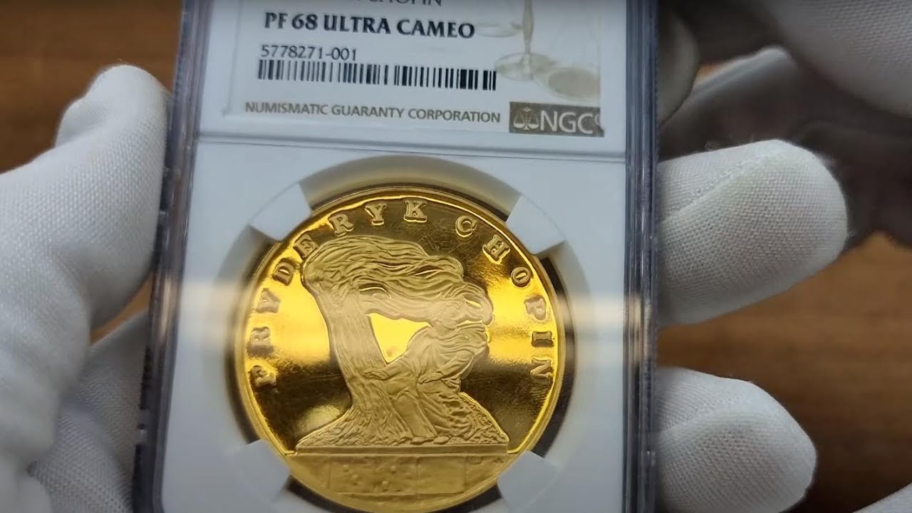 TRYPTYK Złoto 500.000 złotych 1990 Fryderyk Chopin NGC PF68 UC (2MAX) Tylko 16 sztuk! | Aukcja 29