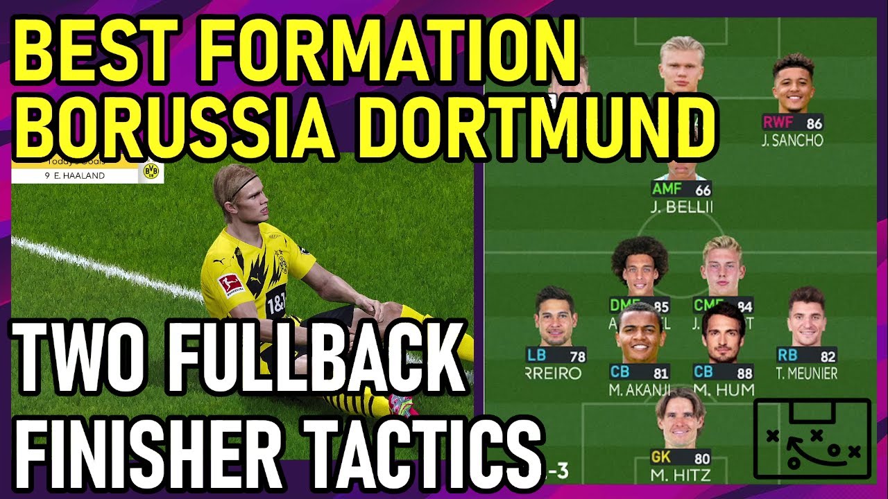PES2021 Best Formation | BORUSSIA DORTMUND | Two Fullback Finisher Tactics
