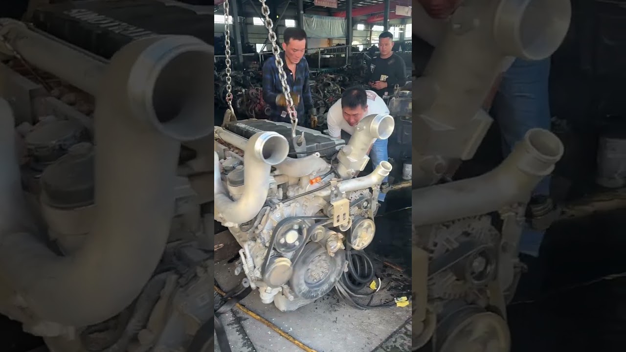 Restarting abandoned diesel Engines!! #shorts #usedengine : cbLHHW