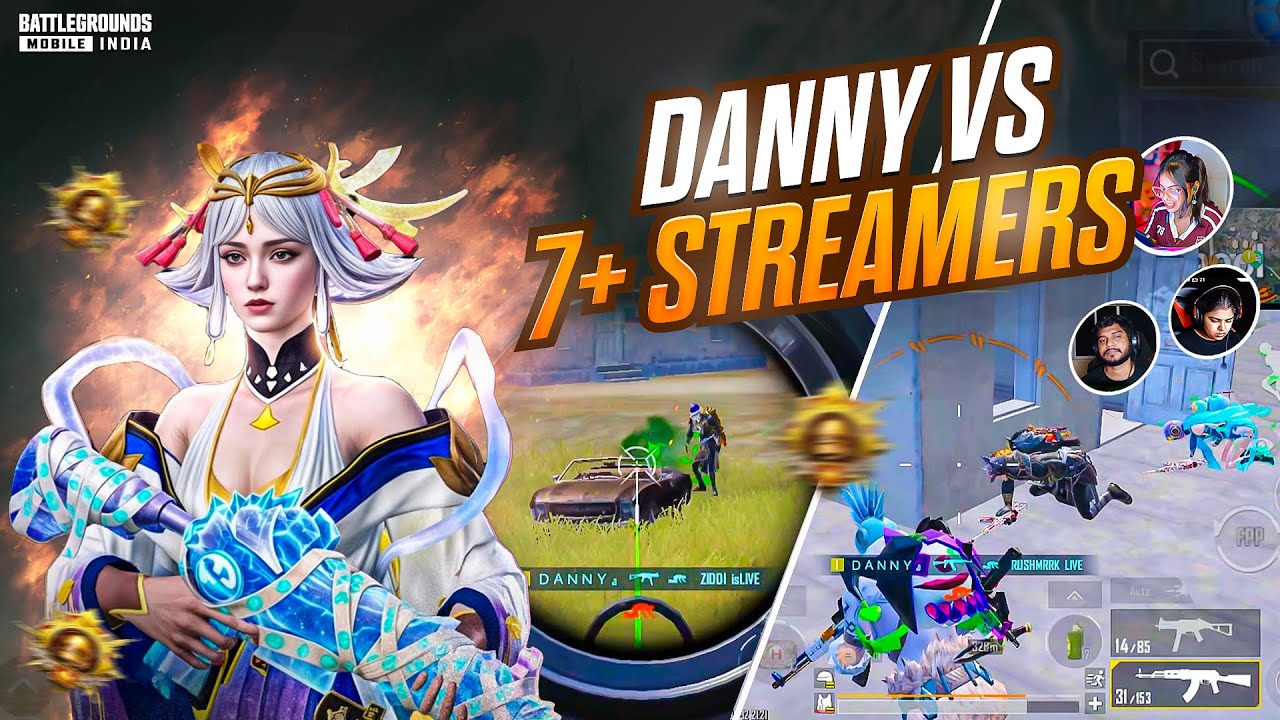7 STREAMERS Reported Me 😱 DANNY vs YOUTUBERS l BGMI