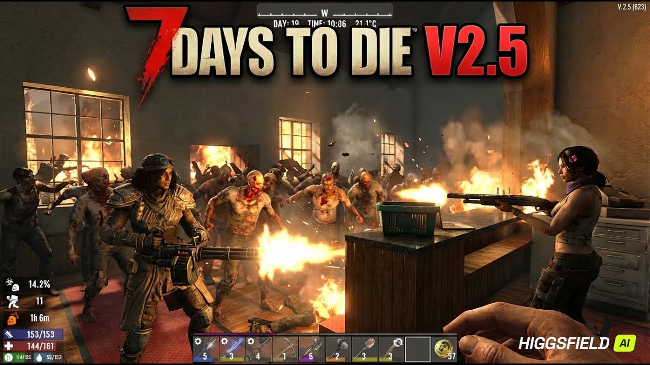 Blood Moon at Jen's | 7 Days To Die