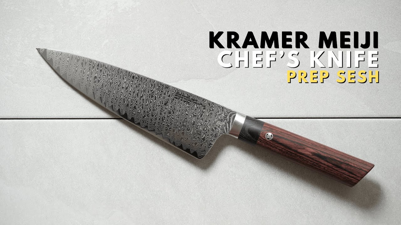Обзор и подготовка к работе поварского ножа Kramer Meiji | Лучший нож Kramer?