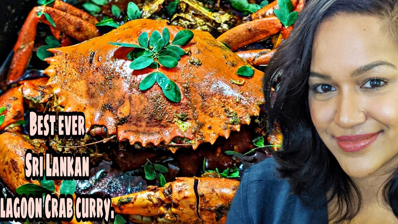 Sri Lankan Lagoon Crab Red curry/ Sri Lankan Mud Crab curry. The best delicacy from Sri Lanka.
