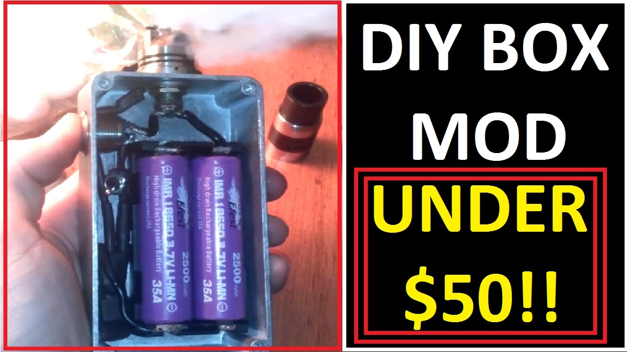 How To Make A Powerful Box Mod Vape  HUGE CLOUDS  -  Diagram In Description