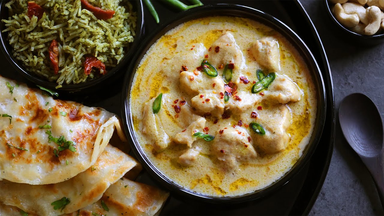 دجاج بالكريمة البيضاء
