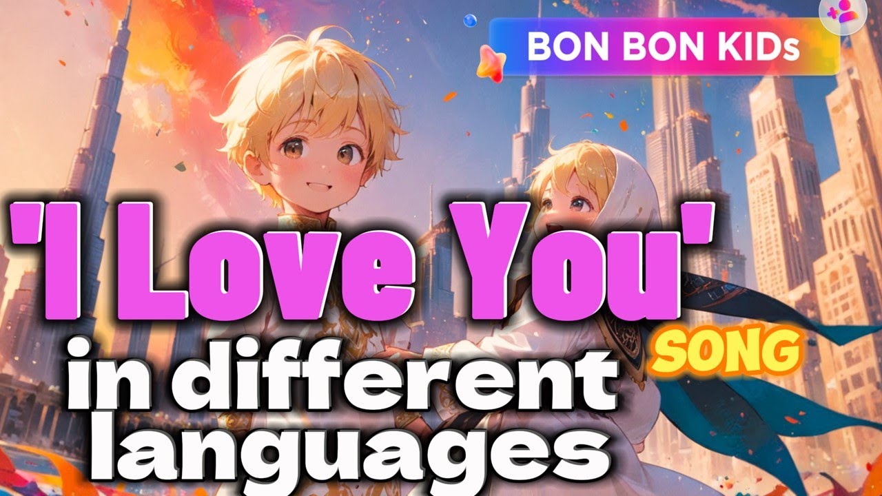 Love Around the World song | Say 'I Love You' in different Language |BON BON KIDs  #nurseryrhymes