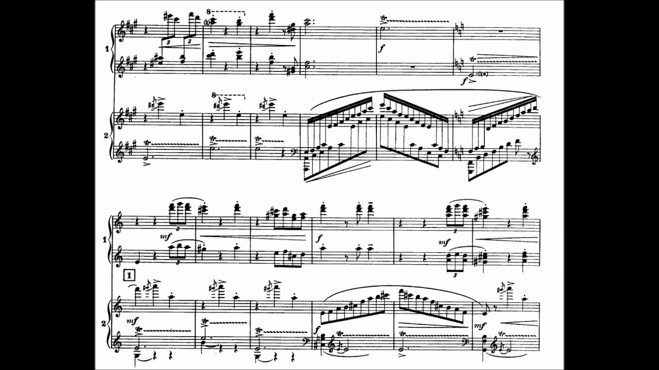 M. Ravel : La Valse (version for 2 pianos) - Martha Argerich and Nelson Freire