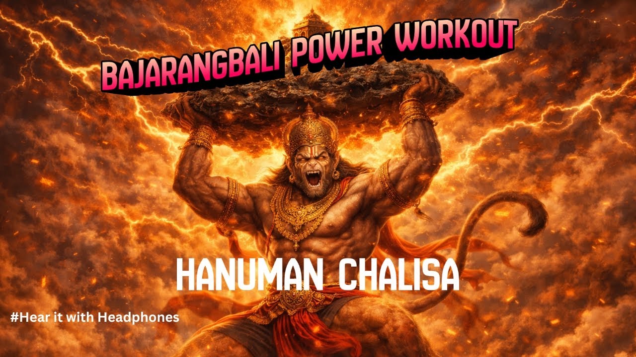 Hanuman Chalisa (Heavy Bass & Energy) | Best Version for Gym & Motivation