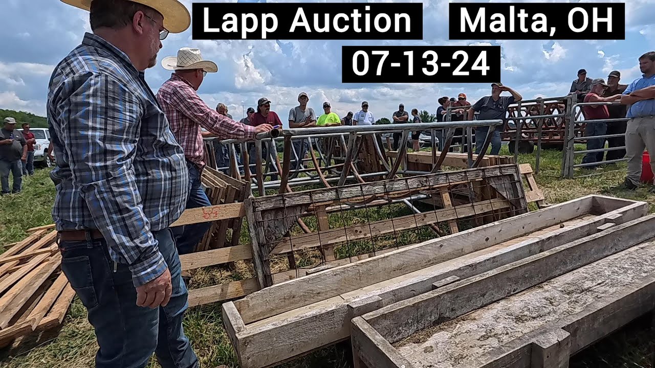 Results - Livestock Equipment - Feeders - Gates - Wooden Fence Posts - Lapp Farm Auction Malta, OH