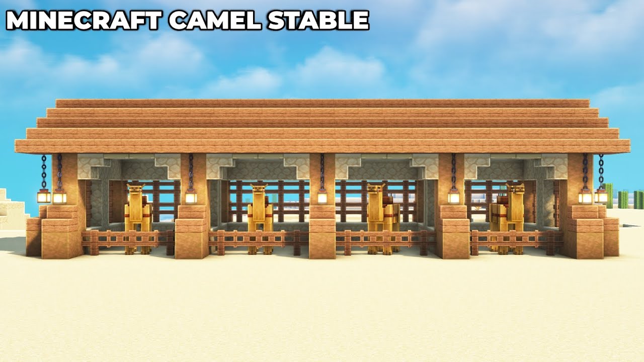 Minecraft : How To Build Camel Stable In 1.20