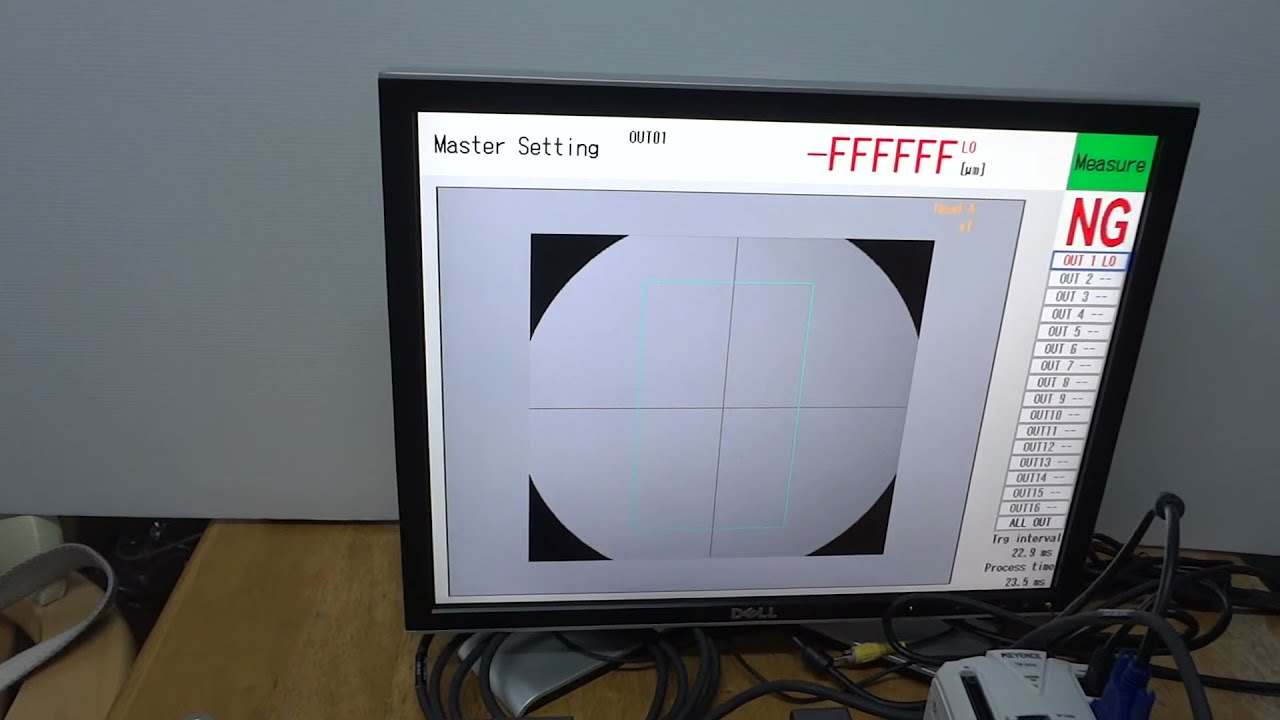Test Keyence TM-3000 High-speed 2D Optical Micrometer with 3mm drill shaft