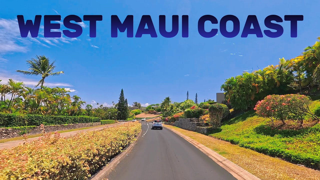 🚗 West Maui Coast Drive | Lower Honoapiilani Rd Scenic Coastal Road | Relaxing 4K